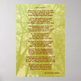 Póster Poster de tragedia