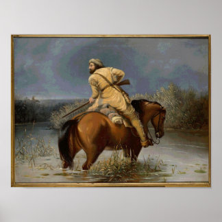 Póster Poster de trampero de época