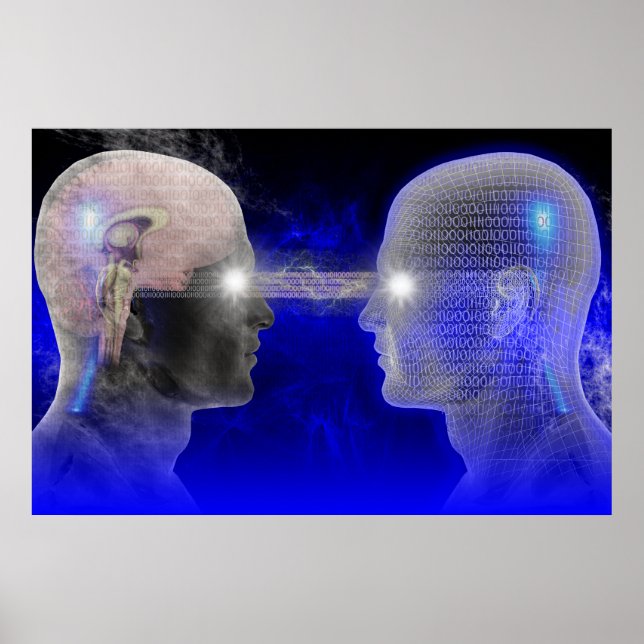 Póster Poster de transferencia de cerebros (Frente)