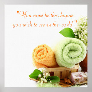 Póster Poster de tratamiento de Spa