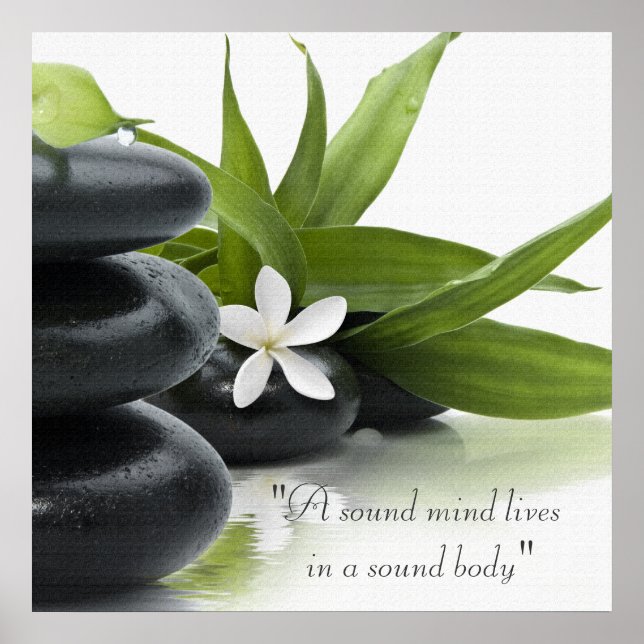 Póster Poster de Tratamiento de Spa Holístico (Frente)