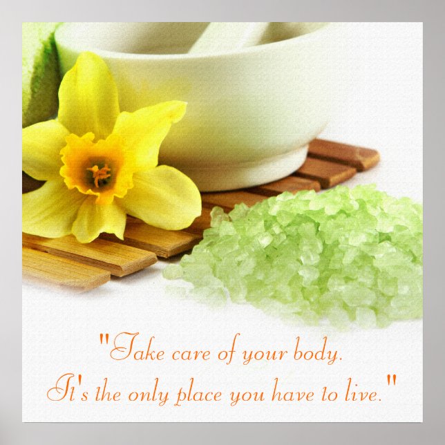 Póster Poster de Tratamiento de Spa Holístico (Frente)