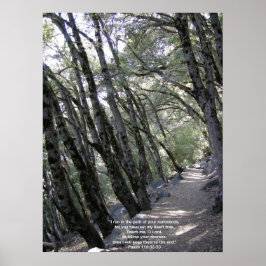 Póster Poster de trazado con salmo 119:32