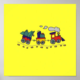 Póster Poster de tren Choo Choo de hasta 15x15