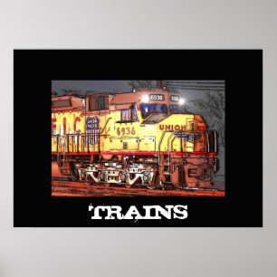Póster Poster de trenes