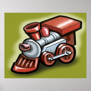 Póster Poster de trenes