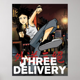 Póster Poster de tres Delivery™ Sue