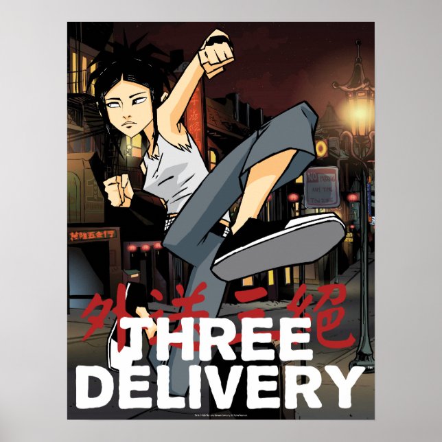 Póster Poster de tres entregas™ (Frente)