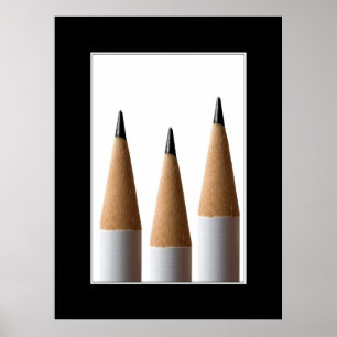 Póster Poster de tres lápices