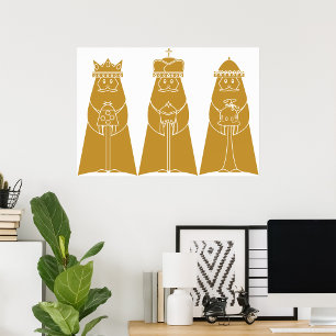 Póster Poster de tres sabios