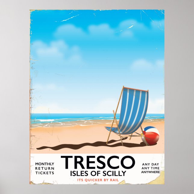 Póster Poster de Tresco Isles de Scilly (Frente)
