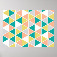 Poster de triángulo bordeado