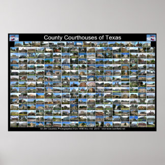 Póster Poster de Tribunales del Condado de Texas (horizon