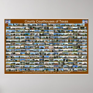 Póster Poster de Tribunales del Condado de Texas (horizon
