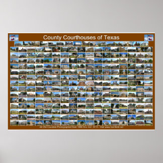 Póster Poster de Tribunales del Condado de Texas (horizon