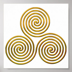 Póster Poster de Triskele-gold