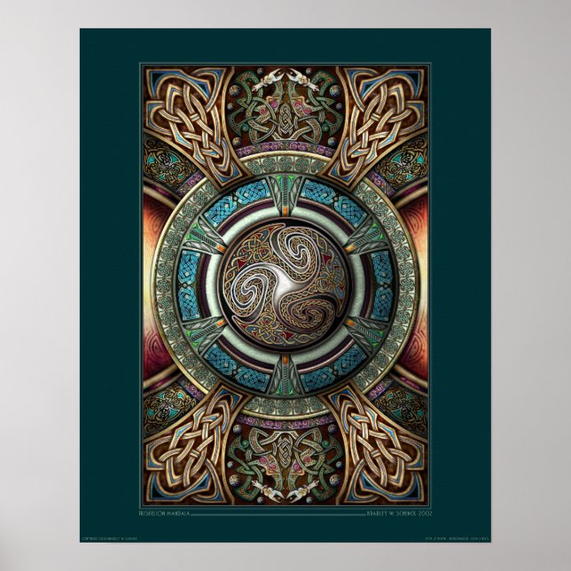 Póster Poster de Triskelion Mandala (16x20") (Frente)