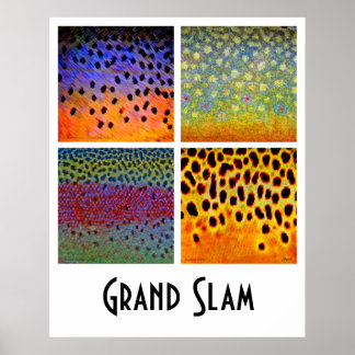 Póster Poster de trucha del Grand Slam