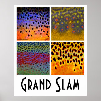 Póster Poster de trucha del Grand Slam