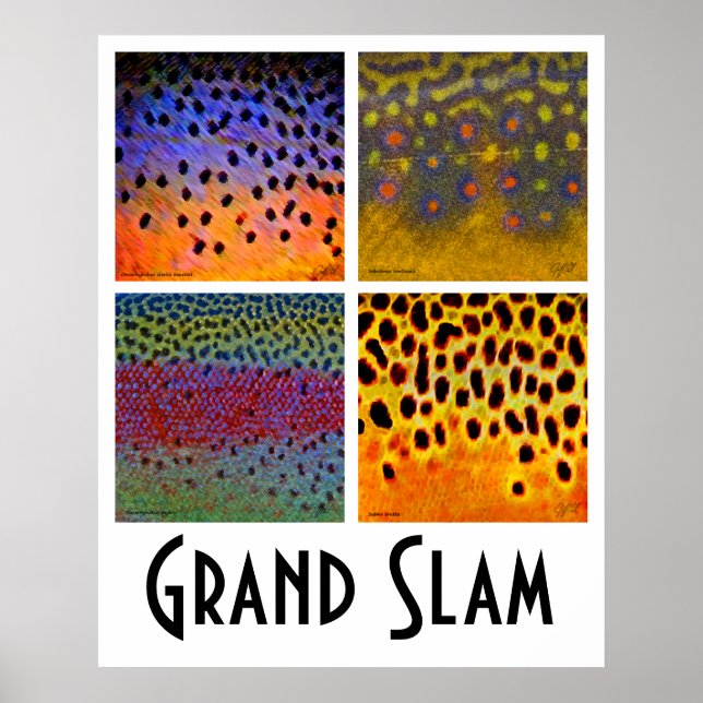 Póster Poster de trucha del Grand Slam (Frente)