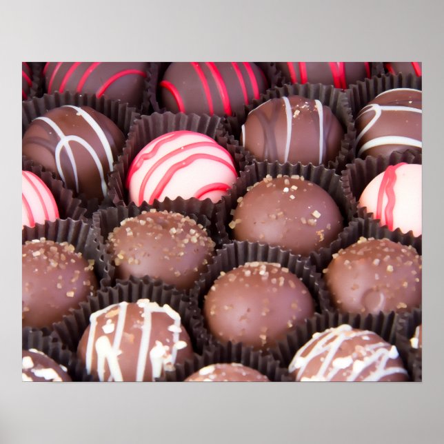Póster Poster de trufa de vaina de chocolate (Frente)