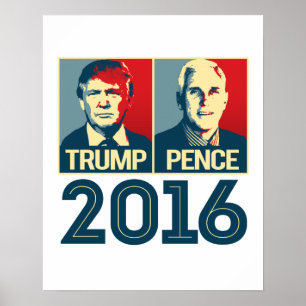Póster Poster de Trump Pence 2016 - -