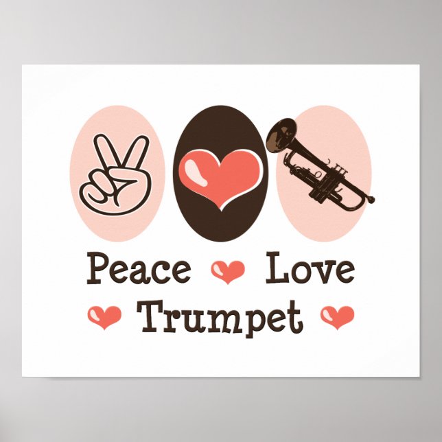 Póster Poster de Trumpet de Peace Love (Frente)