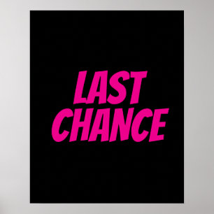 Póster POSTER DE ÚLTIMA OPORTUNIDAD, Rótulo Boutique, Tie