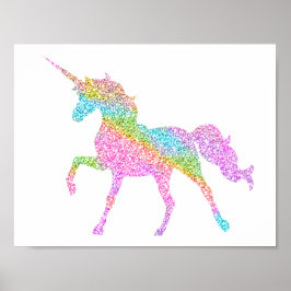 Póster Poster de Unicorn purpurina