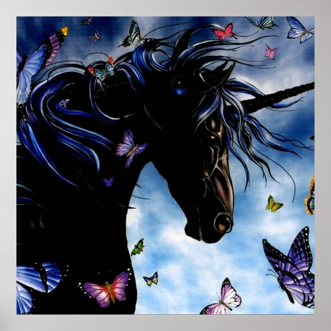 Póster poster de unicornio (Frente)