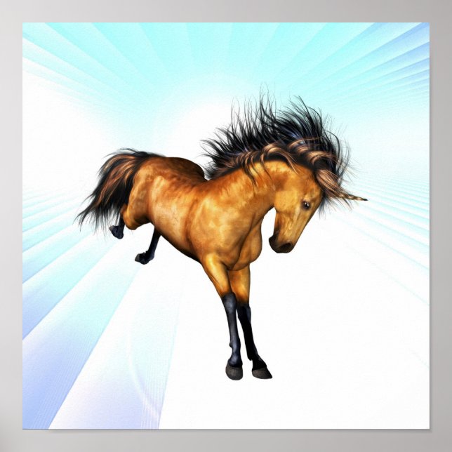 Póster Poster de Unicornio que se burla (Frente)