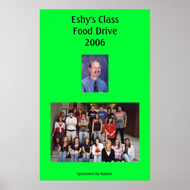 Póster Poster de unidad de alimentos (Frente)