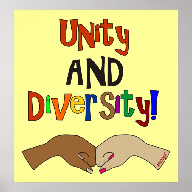 PÓSTER POSTER DE UNIDAD Y DIVERSIDAD (Frente)