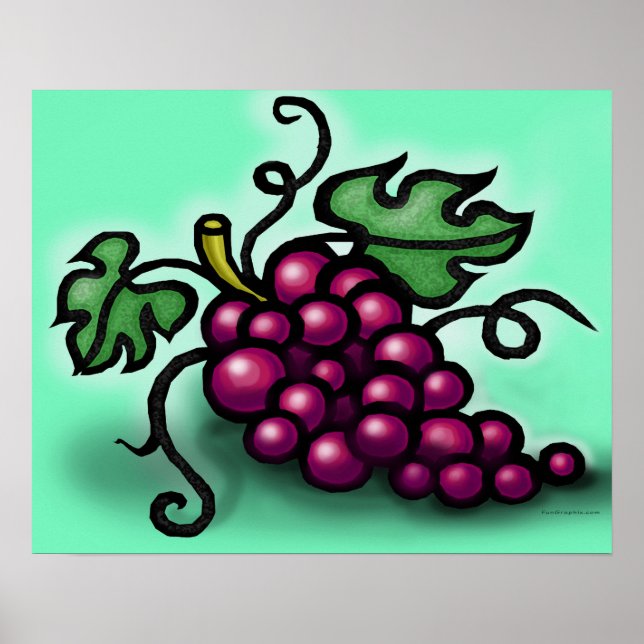 Póster Poster de uvas (Frente)