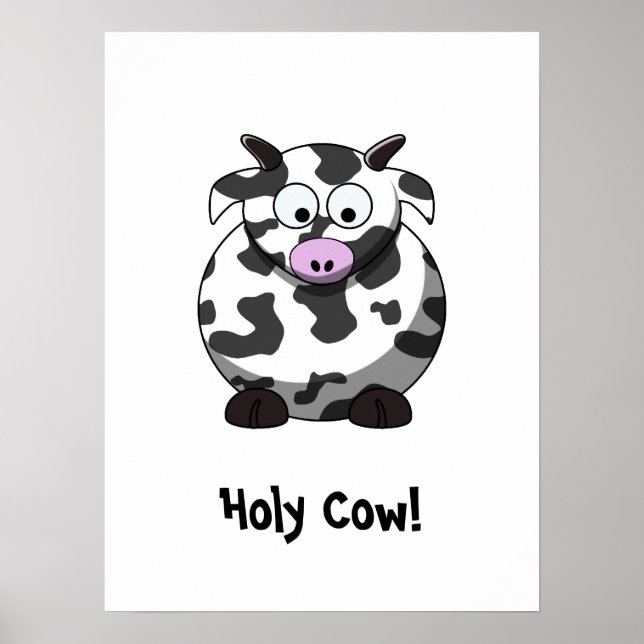 Póster Poster de vaca personalizado (Frente)