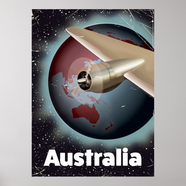 Póster Poster de vacaciones de Australia (Frente)