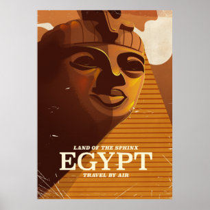 Póster Poster de vacaciones de Egipto vintage