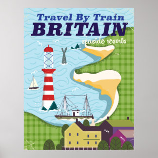 Póster Poster de vacaciones de Gran Bretaña