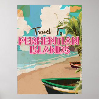 Póster Poster de vacaciones de las Islas Perhentianas
