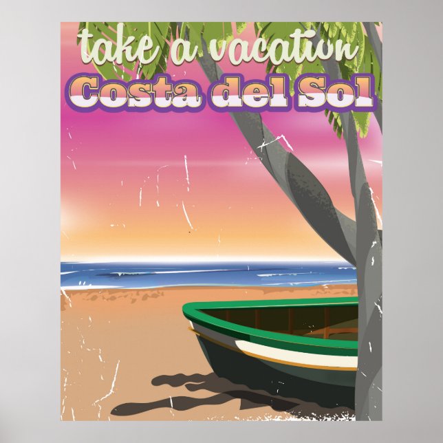 Póster Poster de vacaciones de playa de Mallorca (Frente)