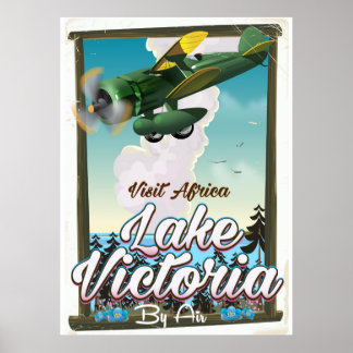 Póster Poster de vacaciones en África del lago Victoria