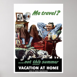Póster Poster De Vacaciones En Casa De La Segunda Guerra 