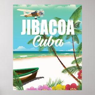 Póster Poster de vacaciones en la playa de Jibacoa