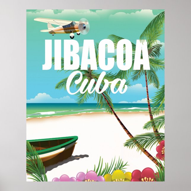 Póster Poster de vacaciones en la playa de Jibacoa (Frente)