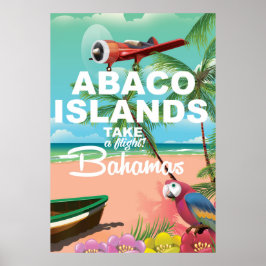 Póster Poster de vacaciones en la playa de las Islas Abac
