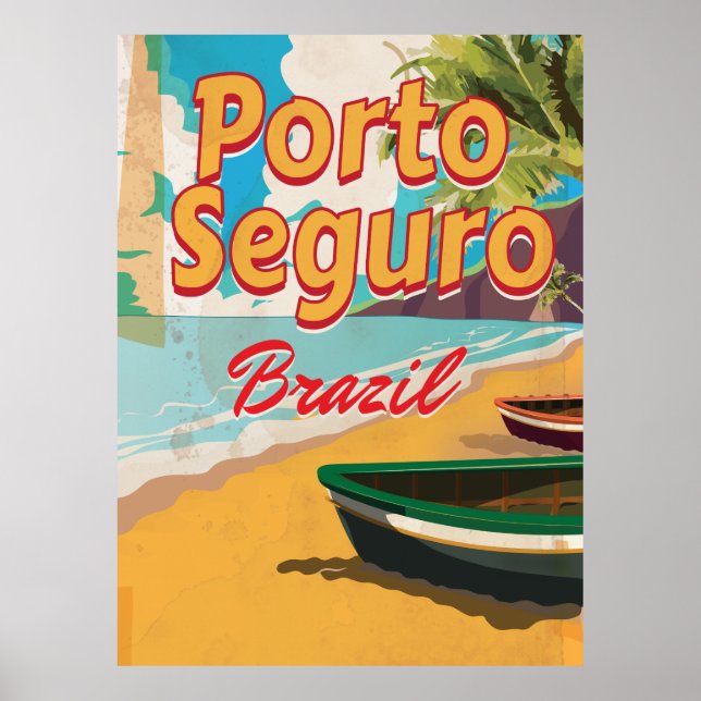 Póster Poster de Vacaciones Porto Seguro Brazil (Frente)