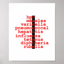 Póster Poster de vacunas