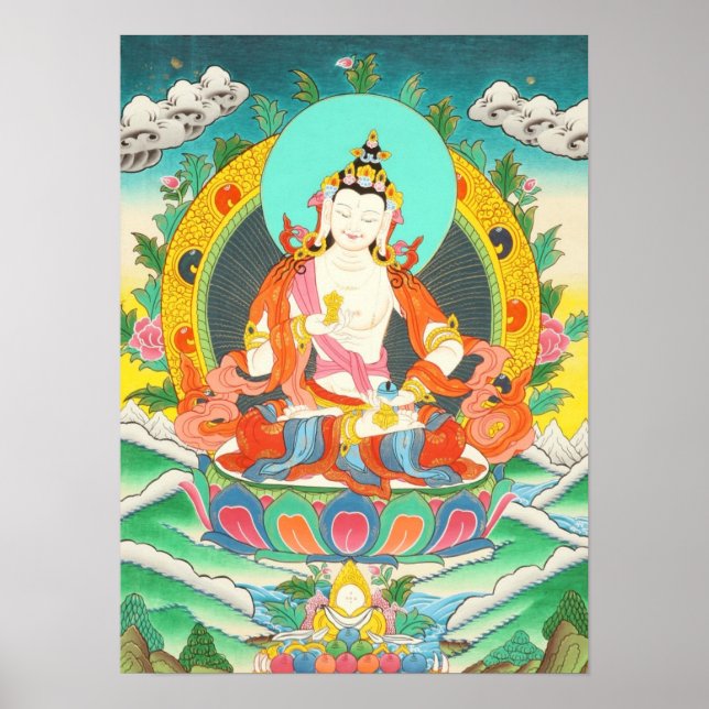 Póster Poster de Vajrasattva Thangka (Frente)