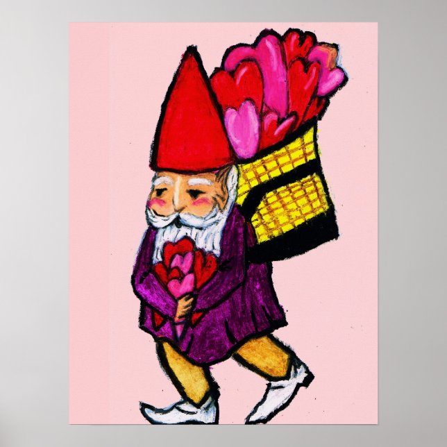 PÓSTER POSTER DE VALENTINE DAY GNOMES (Frente)