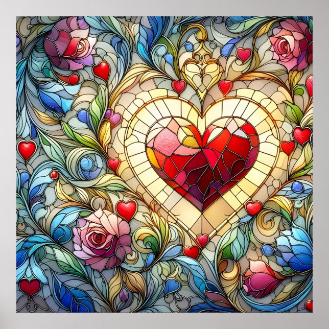 Póster Poster de Valentine Hearts (Frente)